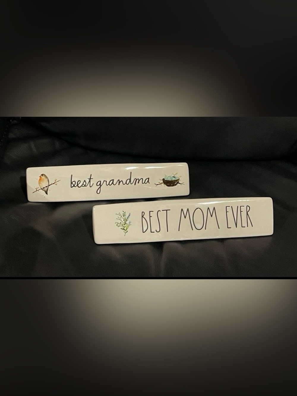 Rae Dunn Desk Decor Set of 2, BEST MOM EVER and best grandma